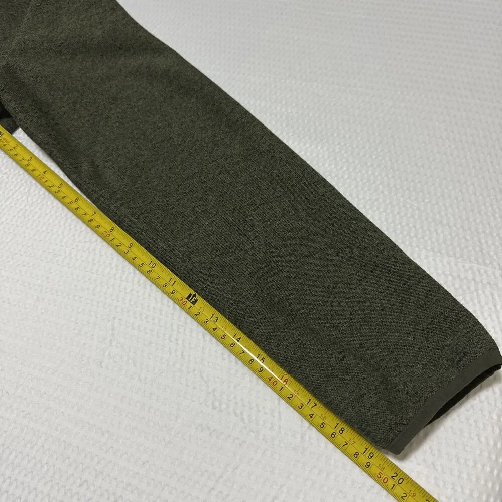 Mens M Eddie Bauer Air Quarter Snap Jacket Fleece Pullover Green